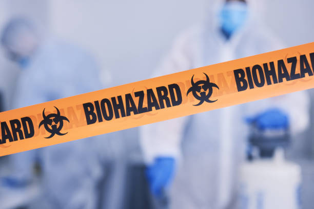 Professional Biohazard Cleanup technician working in Iona, FL